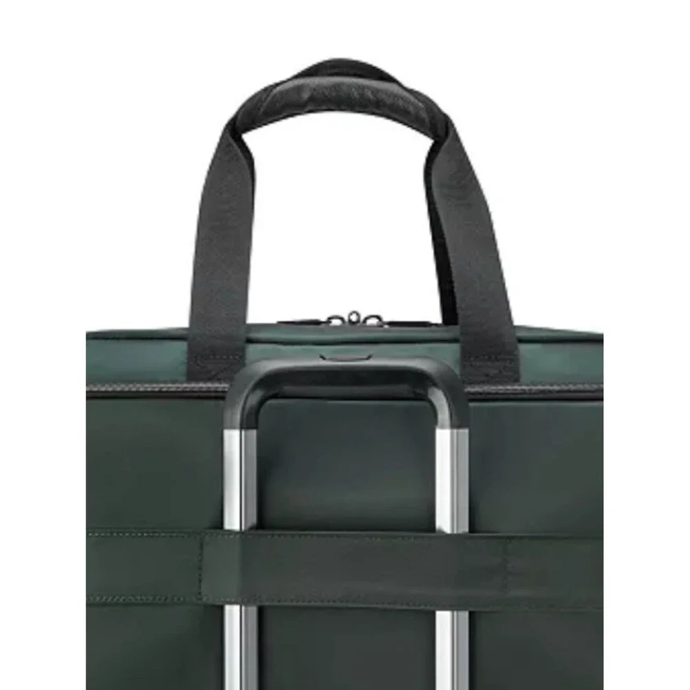 Delsey Paris Men's Dark Green Laptop Weekender Bag duffel bag, luggage